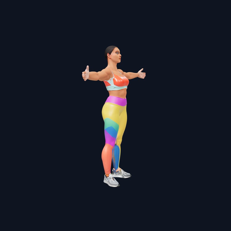 Vibrant Fitness Attire model pack